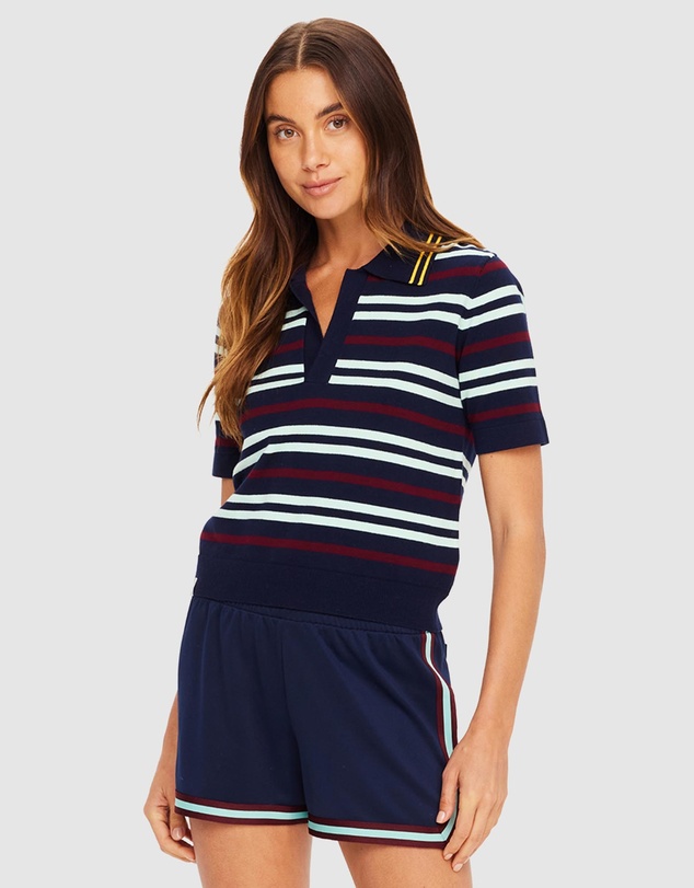 The Upside - Archie Collared Knit Polo