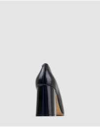 Edward Meller - BAILEY85 Block Heel Pump with Trim