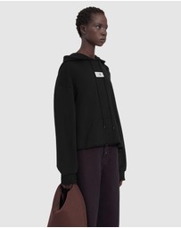 MM6 Maison Margiela - Brand Patch Hooded Sweatshirt