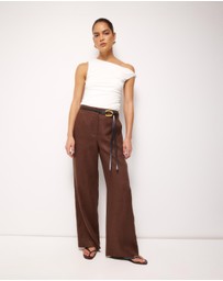 AERE - Nara Tailored Linen Pants