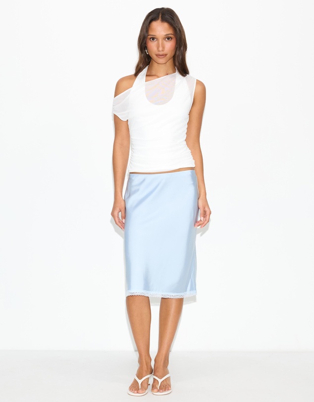 Dazie - Alice Satin Midi Skirt