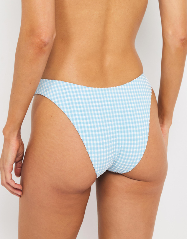 AERE - Sienna Gingham Classic Bikini Bottoms