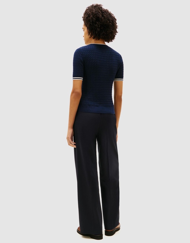 Tommy Hilfiger - Cable Knit Short Sleeve Jumper