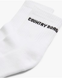 Country Road - Australian Cotton Blend Cr Sport Quarter Crew Sock