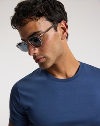 Calibre - Mercerised Crew T-shirt Marine