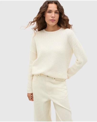 Seed Heritage - Australian Merino Mini Cable Knit