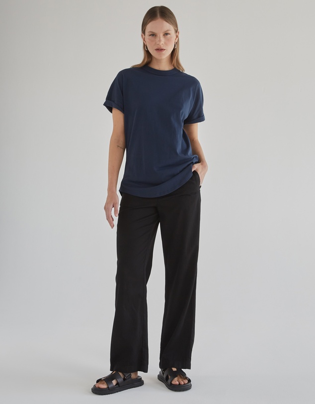 DRICOPER DENIM - Slouchy Navy Blue Tee
