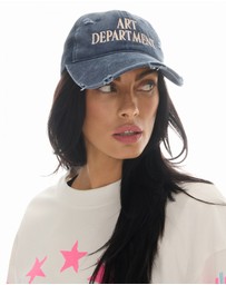 THE TALES - Destroyed Art Department Blue Trucker Cap