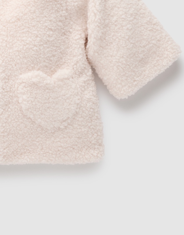 Purebaby - Shearling Hooded Jacket-Kids-Babies