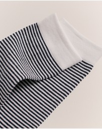 Trenery - Stripe Crew Sock in Night Sky