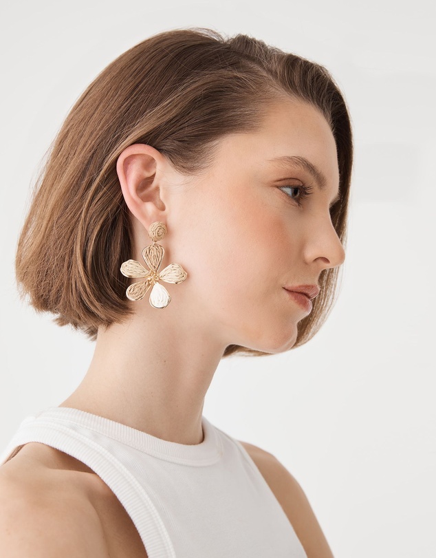 Forcast - Zaria Bloom Drop Earrings