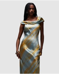 TOPSHOP - Drape Shoulder Maxi Occasion Dress