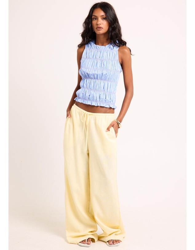 Subtitled - Brooke Contrast Shirred Top