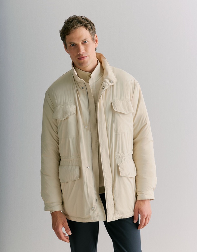 Trenery - Longline Technical Field Jacket in Fawn