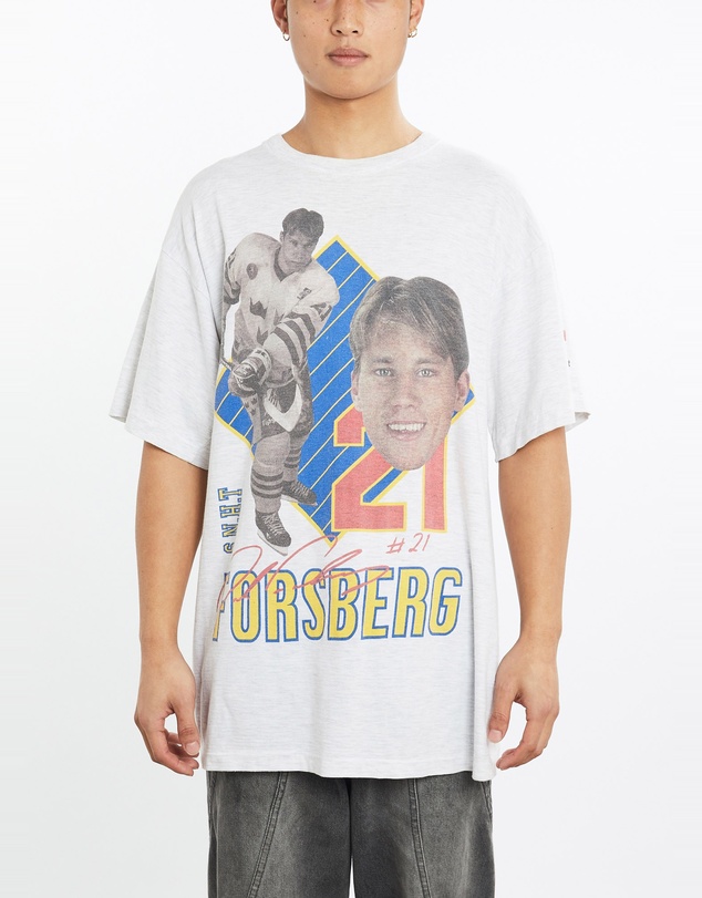Vintage by The Real Deal - Pre Loved - Vintage 90s Peter Forsberg Swedish National Hockey Team Tee