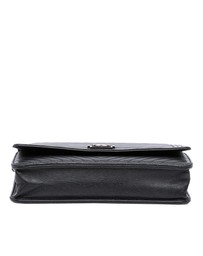 Pre-Loved by Azura Reborn - Pre-Loved Chevron Lambskin Boy Wallet on Chain