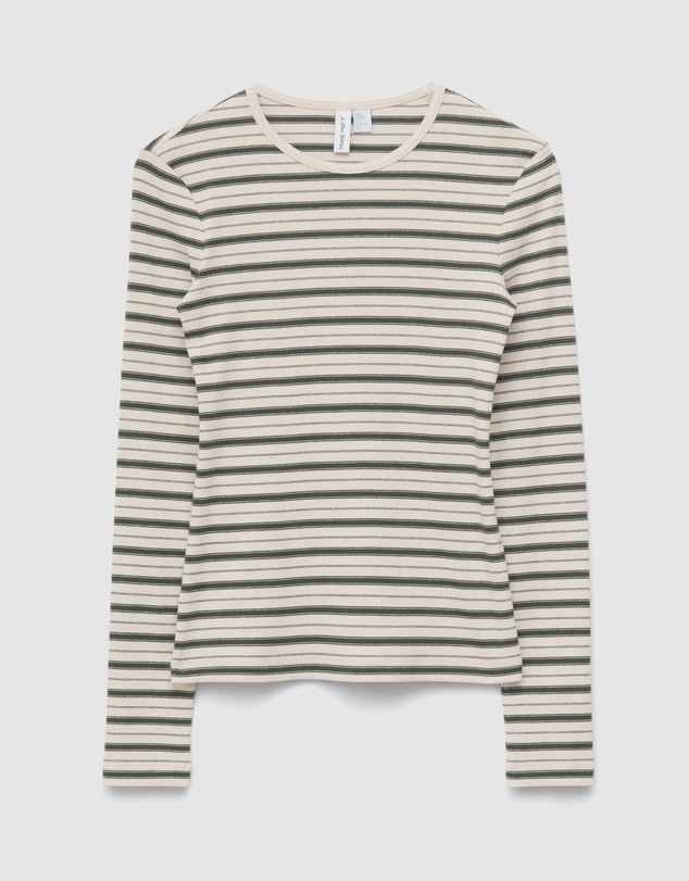 & Other Stories - Ribbed Long-Sleeve Top