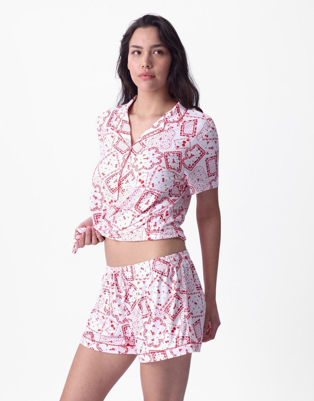 Bras N Things - Dealing Hearts Short - Print