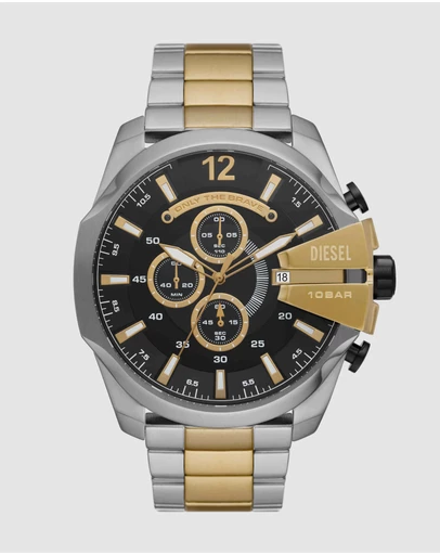 Diesel - Mega Chief Two Tone Chronograph Watch