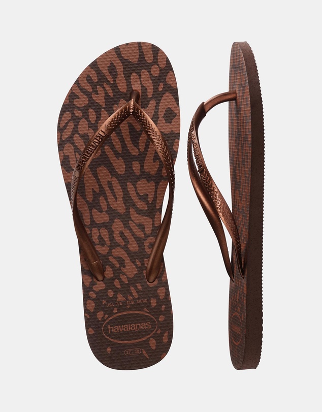Havaianas - Slim Animal Print Thongs - Women's