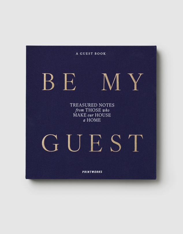 Printworks - Printworks Guest Book-Be My Guest-Light Blue / Dark Blue