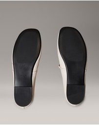 Calvin Klein - Leather Square Toe Ballerinas