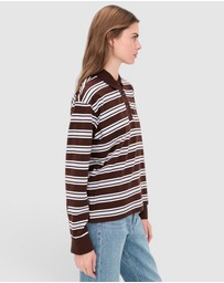 rag & bone - Rugby Stripe Long Sleeve Polo