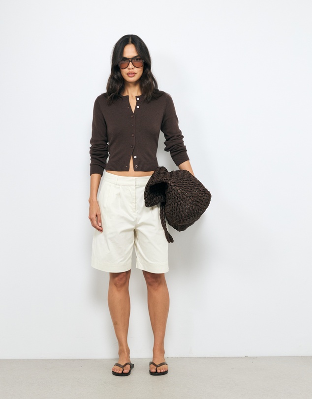 AERE - Dionne Cotton Tailored Shorts