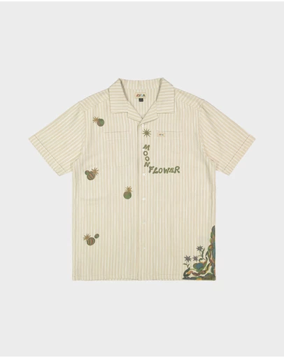 RVCA - Mens Mel G Moonlight Short Sleeve Shirt