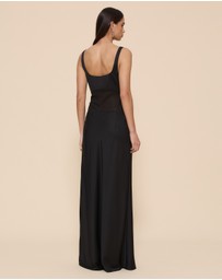CHANCERY - Gracie Curved Sheer Panel Maxi Dress