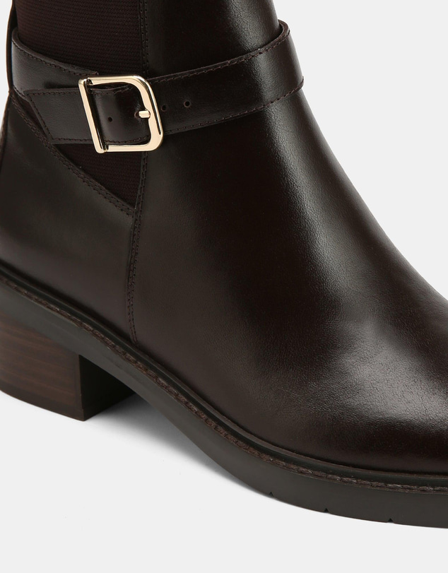 Wittner - Brandy Ankle Boot Mocha Brown Leather