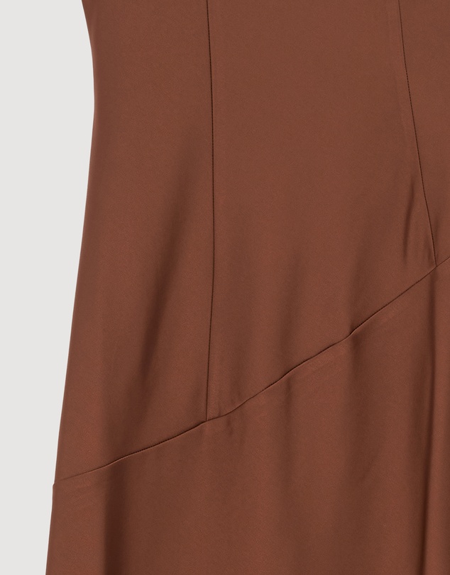 Revibe - Repaired CHANCERY Hallie Satin One Shoulder Drape Maxi Dress - AU 10