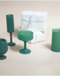 porter green - stegg | silicone unbreakable highball glasses