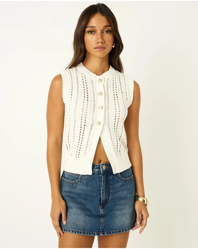 Dazie - Poppy Knit Vest