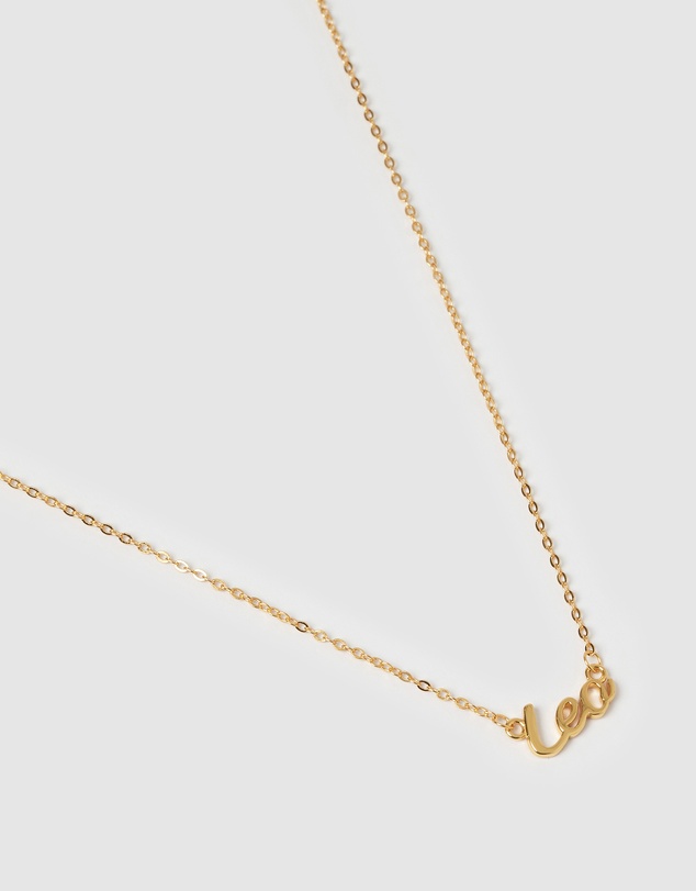 Izoa - Leo Written Star Sign Necklace