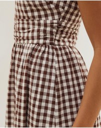 Atmos&Here - Addie Gingham Midi Dress
