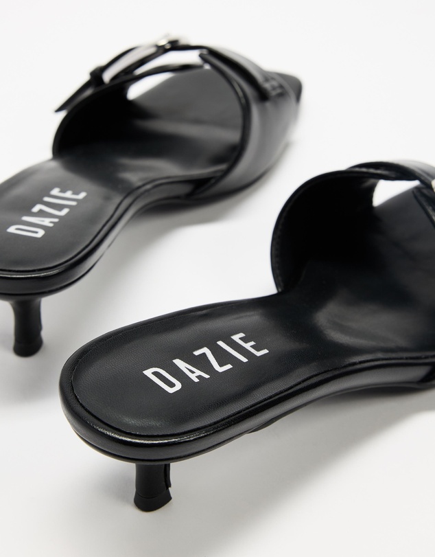 Dazie - Rosetta Buckle Kitten Heels