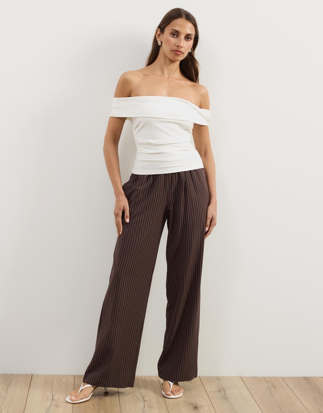 Atmos&Here - Ophira Off Shoulder Ponte Structured Top