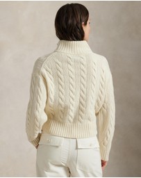 Polo Ralph Lauren - Cable Wool-Cashmere Half-Zip Sweater