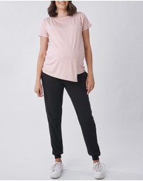 Angel Maternity - Ultimate Comfort Maternity Sweat Pants in Black