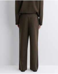 COS - Knitted Wool Straight-Leg Trousers
