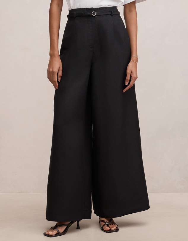 Forever New Petite - Matilda Petite Linen Blend Pants