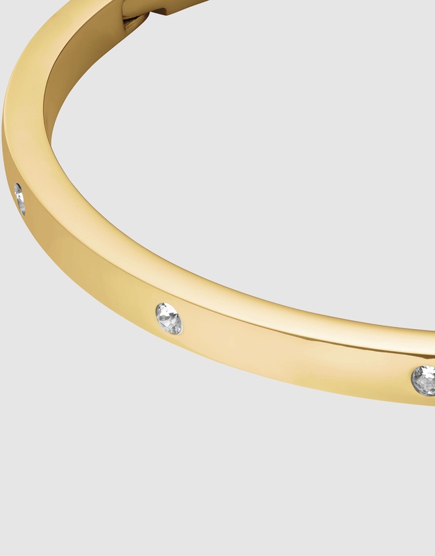 Rosefield - Crystal Gold-Tone Bangle