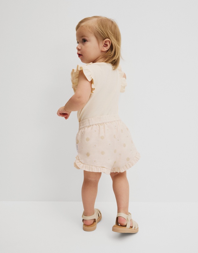Country Road - Pull On Embroidered Short