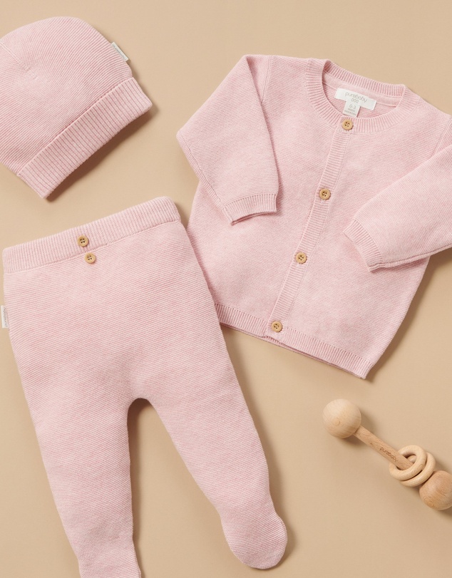 Purebaby - Textured Beanie-Babies