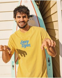 Skwosh - Easy Tiger Slang Tee in Mustard