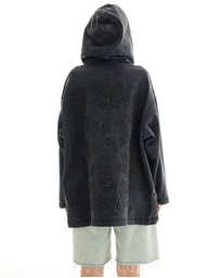 THE TALES - Textured Flower Embroidered Hoodie Jacket