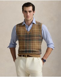 Polo Ralph Lauren - ICONIC EXCLUSIVE - Plaid Wool-Cotton Sweater Vest
