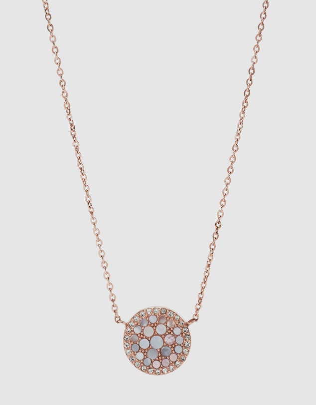 Fossil - Fossil Pearl Disc Two Tone Necklace JF01740791