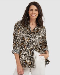 CAMIXA - Soie Satin Oversized Silk Shirt